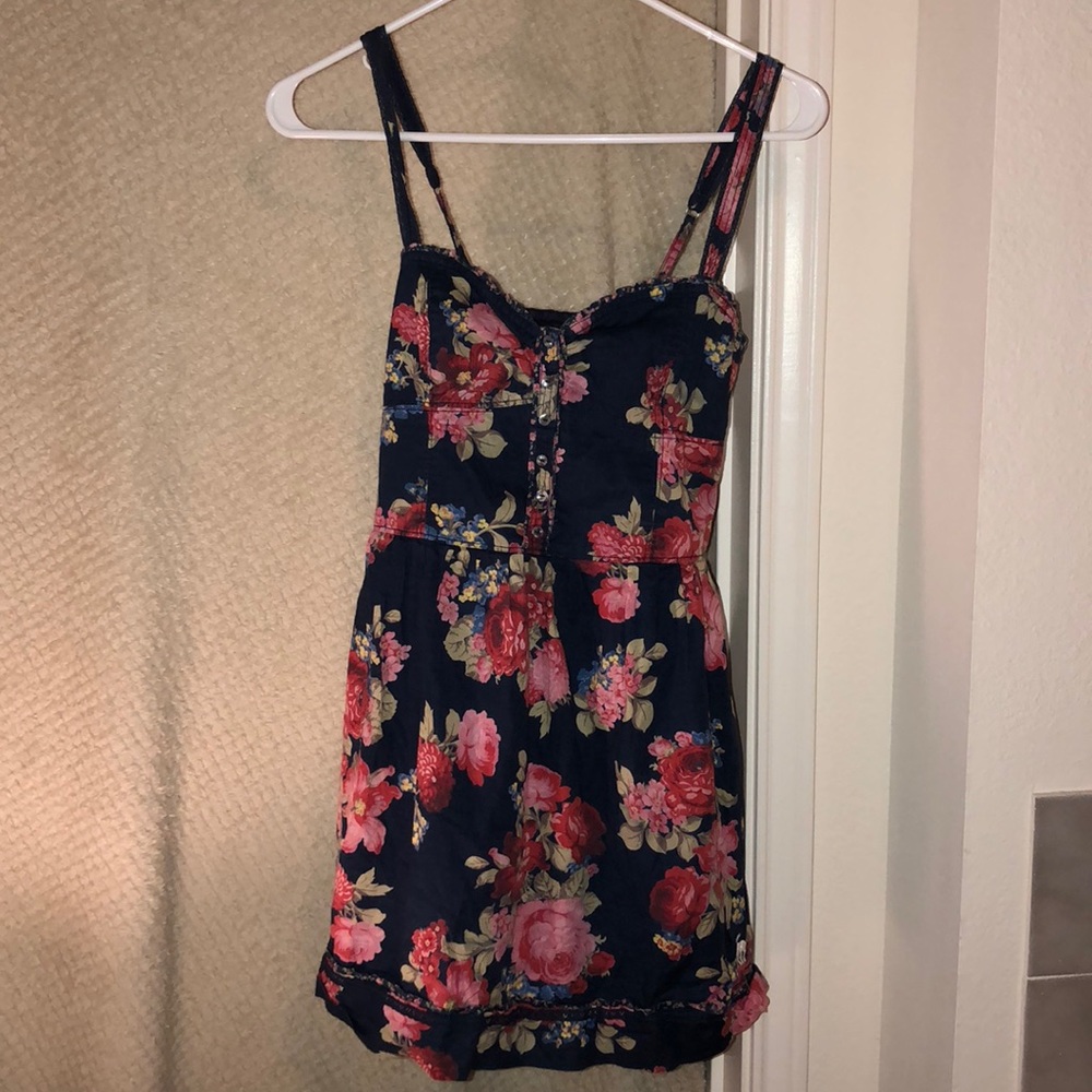 Blue floral dress